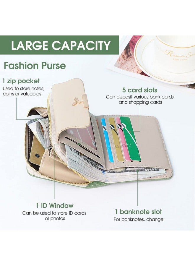 PALAY® Small Wallet For Women PU Leather Purse with Zipper Bifold Card Coin Holder Cash Bag Clutch Wallet Fashion Women Wallet Purse Gift Wallet for Girl - Image 3
