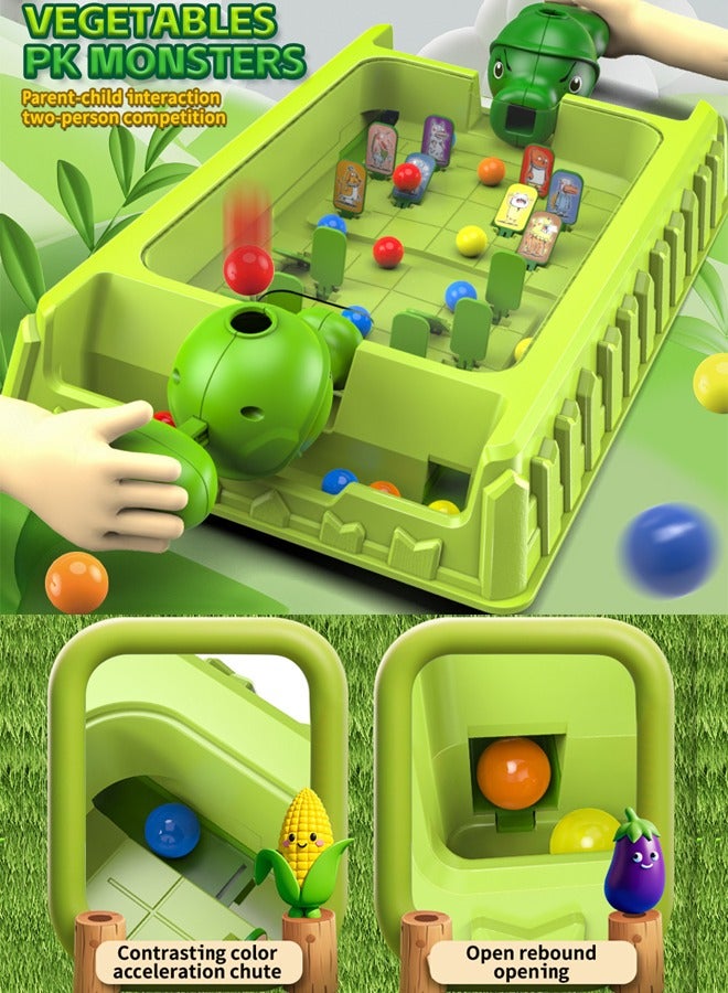Desktop marble shooting toy  PvP projectile toy Children's Shooting Pinball Game Machine Children's Pinball Machine Two player tabletop game Two-player battle toy Parent-child interaction Concentration training  - Image 1