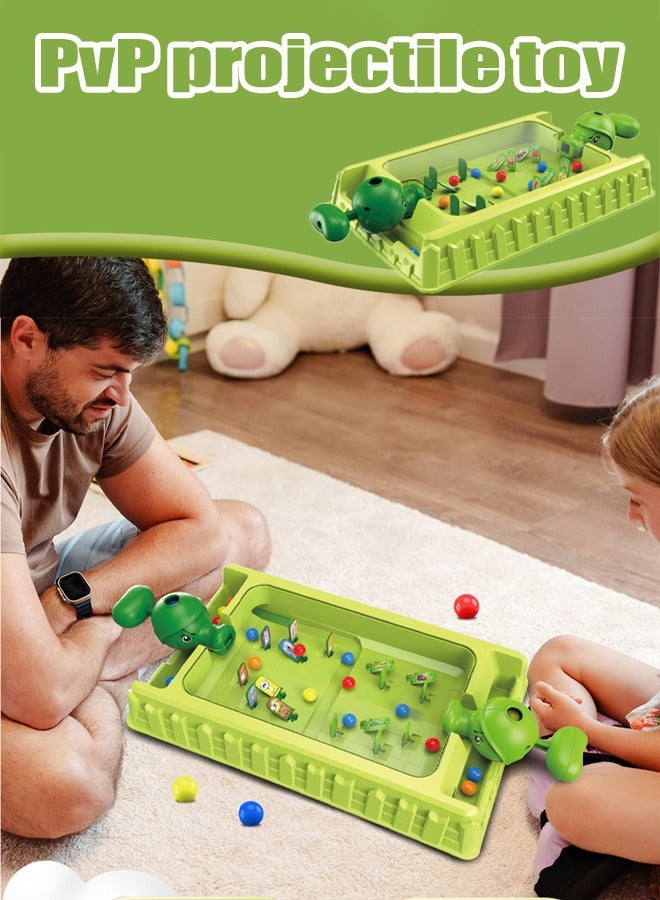Desktop marble shooting toy  PvP projectile toy Children's Shooting Pinball Game Machine Children's Pinball Machine Two player tabletop game Two-player battle toy Parent-child interaction Concentration training  - Image 4