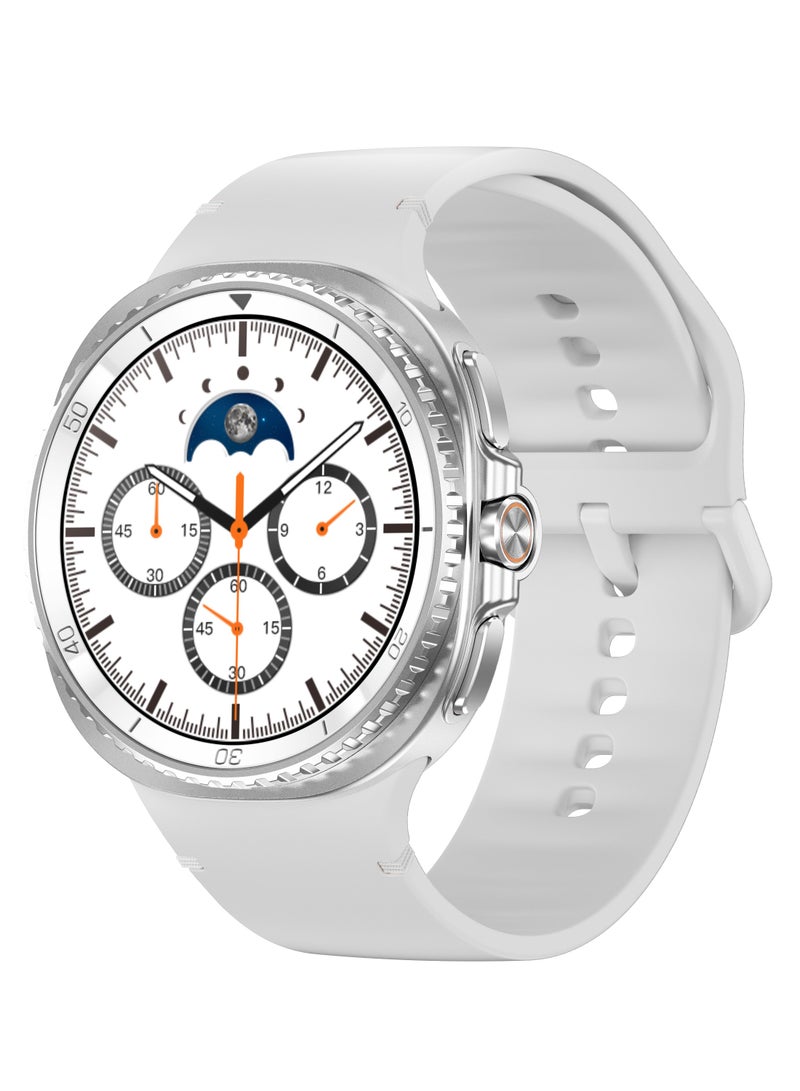 Bluetooth Smartwatch, Cushion Design, Rotating Bezel, Shortcut Buttons, Sleep Coach, Running Coach, Energy Score, White - Image 1