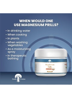 Health and Wisdom Health and Wisdom Pure Magnesium Prills 1lb Jar  - Image 2