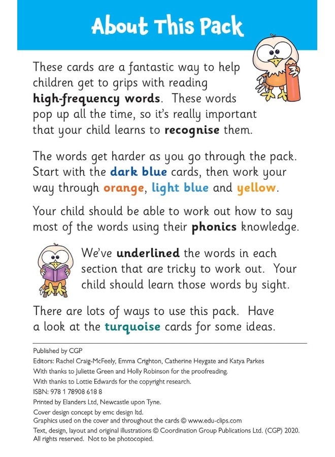 New High-Frequency Words Home Learning Flashcards For Ages 4-5 - Image 3