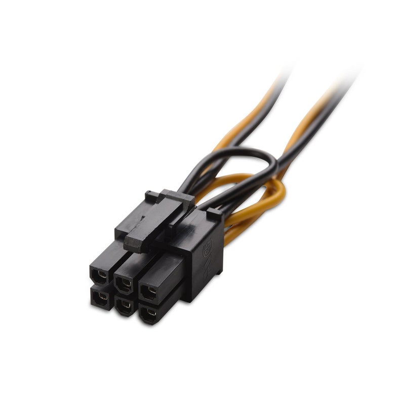 Cable Matters 2-Pack 6 Pin PCIe to Dual SATA Power Cable 4 Inches, 2X SATA to 6 Pin PCIe - Image 3
