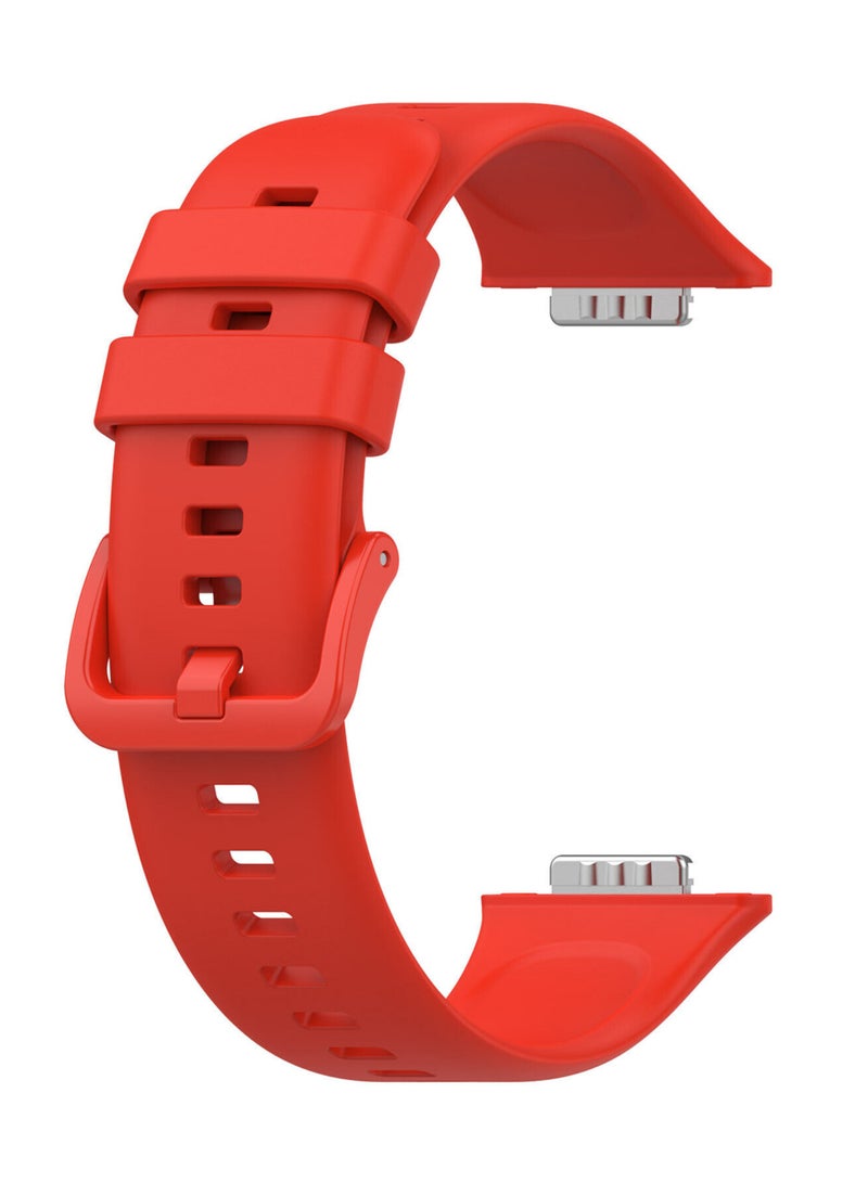 Soft Silicone Strap Replacement Bands For Huawei Watch Fit 2 - Red - Image 3