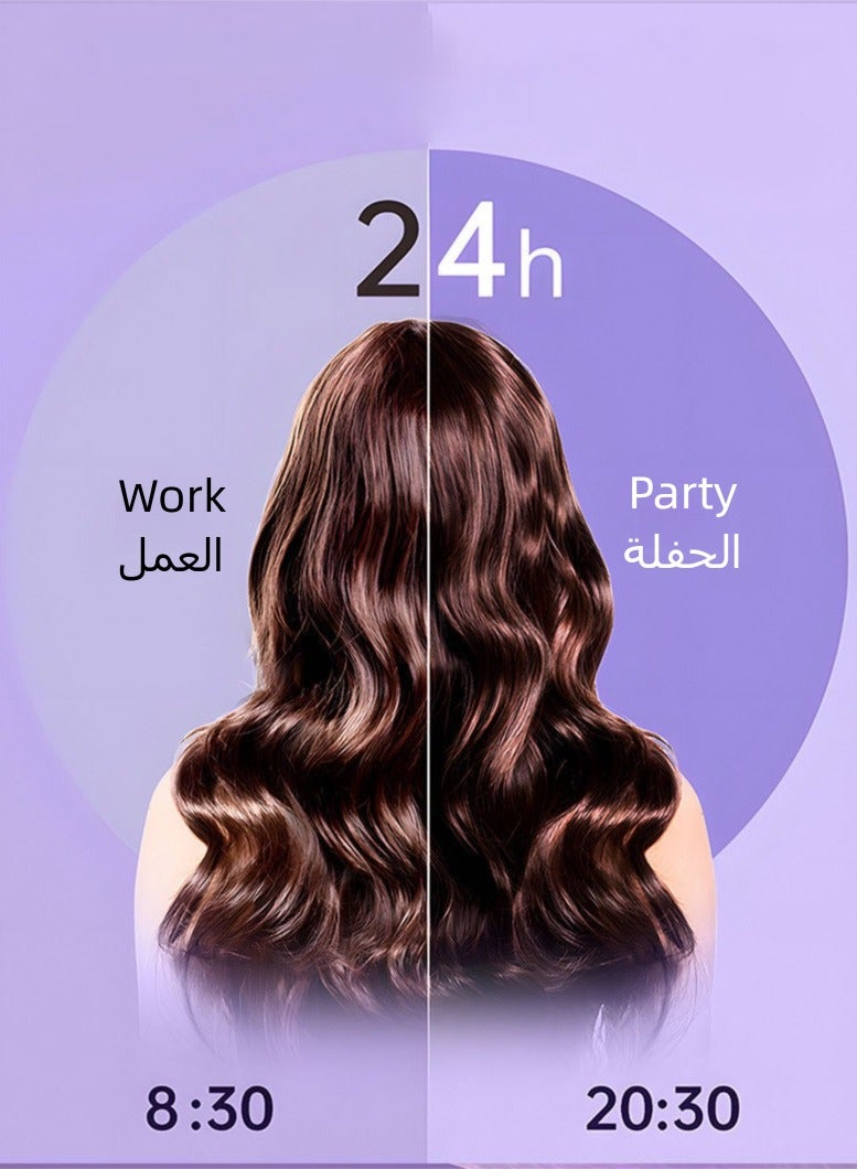 CALL PLAY Automatic Hair Curler,  Intelligent Curling Iron, Professional Curling Wand Rotating  with 4 Heat Settings， Fast Heating Dual Voltage for Women Mid Length to Longer Hair - Image 3