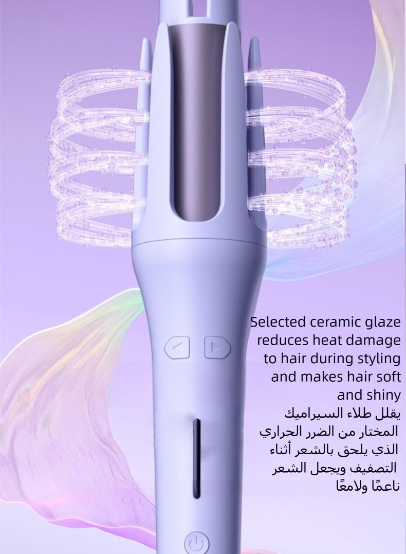 CALL PLAY Automatic Hair Curler,  Intelligent Curling Iron, Professional Curling Wand Rotating  with 4 Heat Settings， Fast Heating Dual Voltage for Women Mid Length to Longer Hair - Image 5