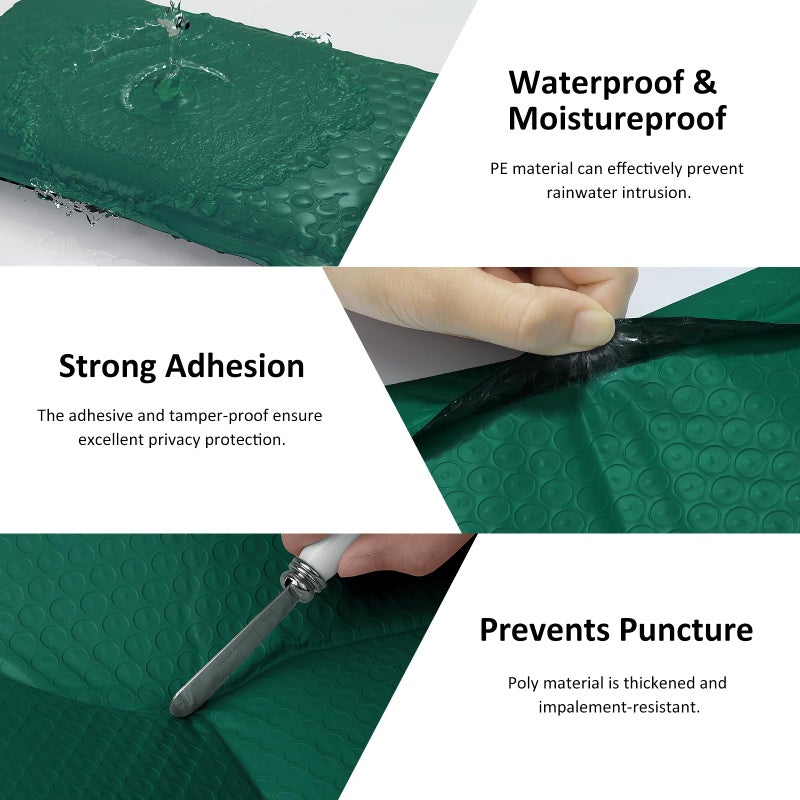 Famagic Bubble Mailers 6x10 Inch 25pc Ultramarine Green Shipping Bags, Chic Packaging Bags For Small Business, Colored Padded Mailing Envelopes, Opaque Matte Self Seal Bubble Poly Mailers Bulk #0 - Image 5