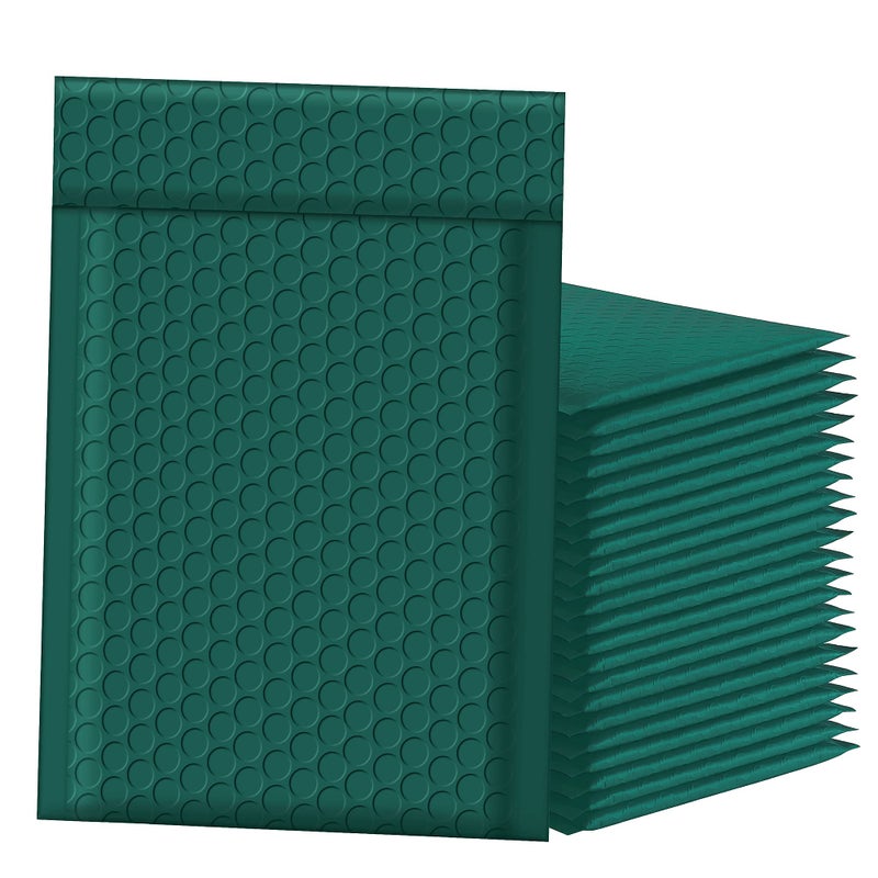 Famagic Bubble Mailers 6x10 Inch 25pc Ultramarine Green Shipping Bags, Chic Packaging Bags For Small Business, Colored Padded Mailing Envelopes, Opaque Matte Self Seal Bubble Poly Mailers Bulk #0 - Image 1