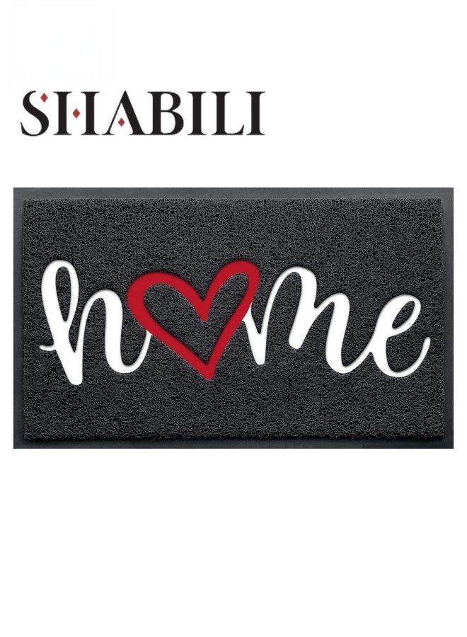 SHABILI Welcome Mats for Front Door 75 x 45 cm，Durable Non Slip Backing Floor Mat， Ultra Absorb Mud Easy Clean Entry Door mat for Indoor High Traffic Areas Outdoor Entryway Rug  - Image 1