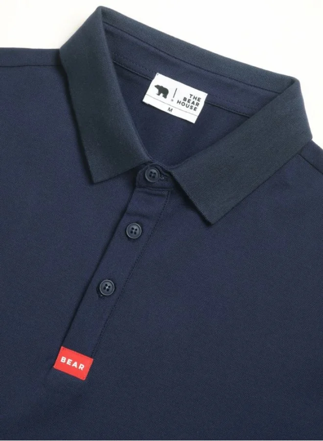 THE BEAR HOUSE Men's Polo Shirt for Casual & Semi-Formal Wear | Classic Collar Neck T-Shirt | Comfortable, Stylish & Versatile for Office, Travel, Outings & Everyday Use