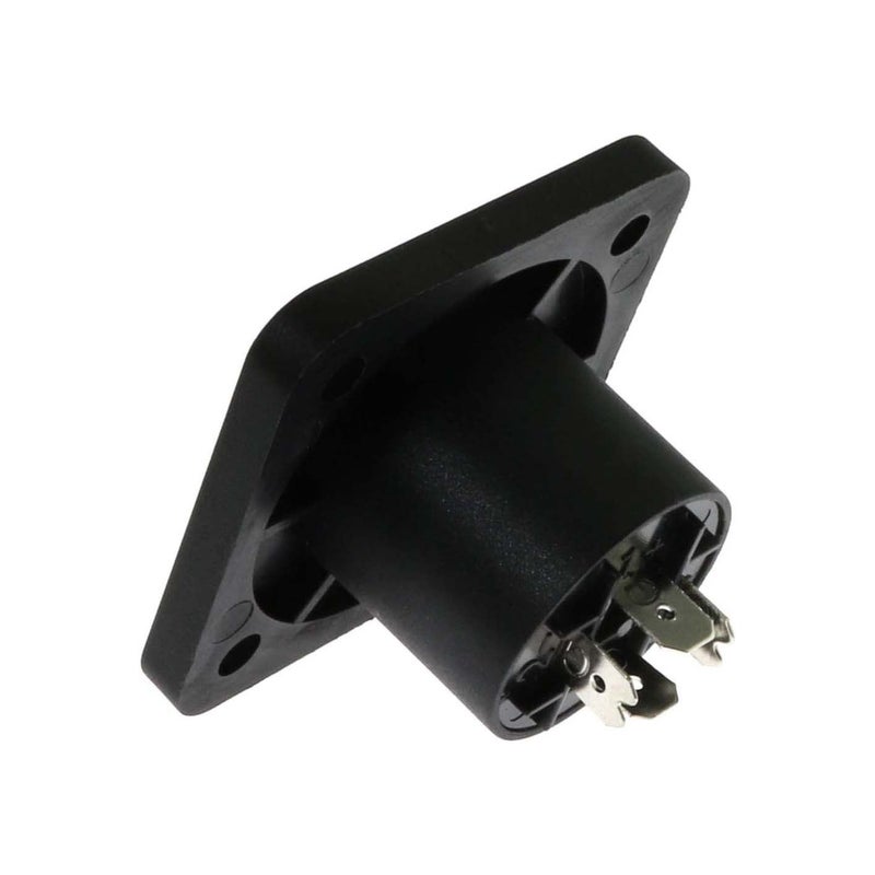 Rectangular 4 Pole Speaker Socket Female Panel Mount Chassis Jack 5pcs - Image 4