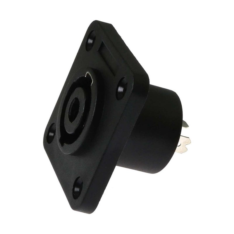 Rectangular 4 Pole Speaker Socket Female Panel Mount Chassis Jack 5pcs - Image 3