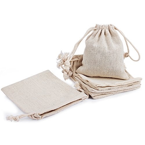 Hapdoo 24 Pack Cotton Muslin Bags with Drawstring Gift Bags Jewelry Pouches Sacks for Wedding Party and DIY Craft, 3 x 4 Inches, Presents, Festivals… - Image 4
