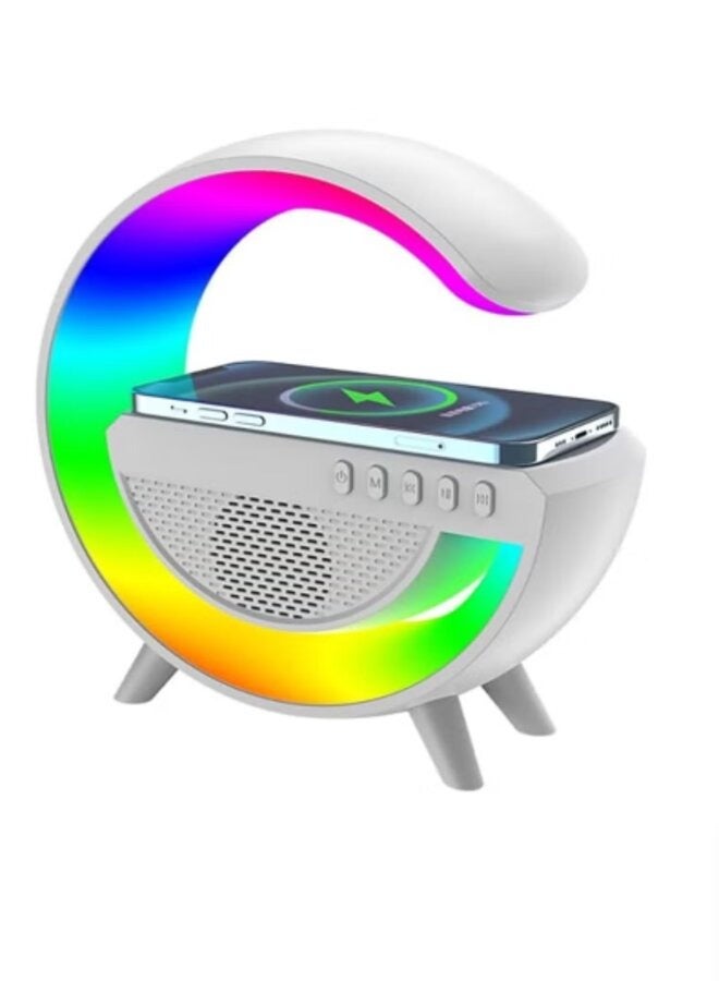 Bluetooth Speaker, Multifunctional Bluetooth Speaker, Wireless Charging Bedside Atmosphere Small Night Light  Speaker,upport TF Card and USB Flash Drive Playback. - Image 1