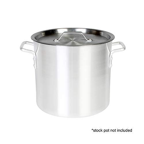 Thunder Group Aluminum Stock Pot Lid, 20 Quart, Silver - Image 5