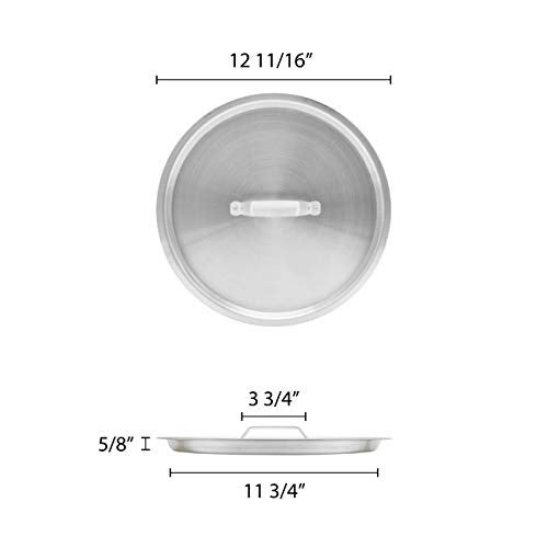 Thunder Group Aluminum Stock Pot Lid, 20 Quart, Silver - Image 2