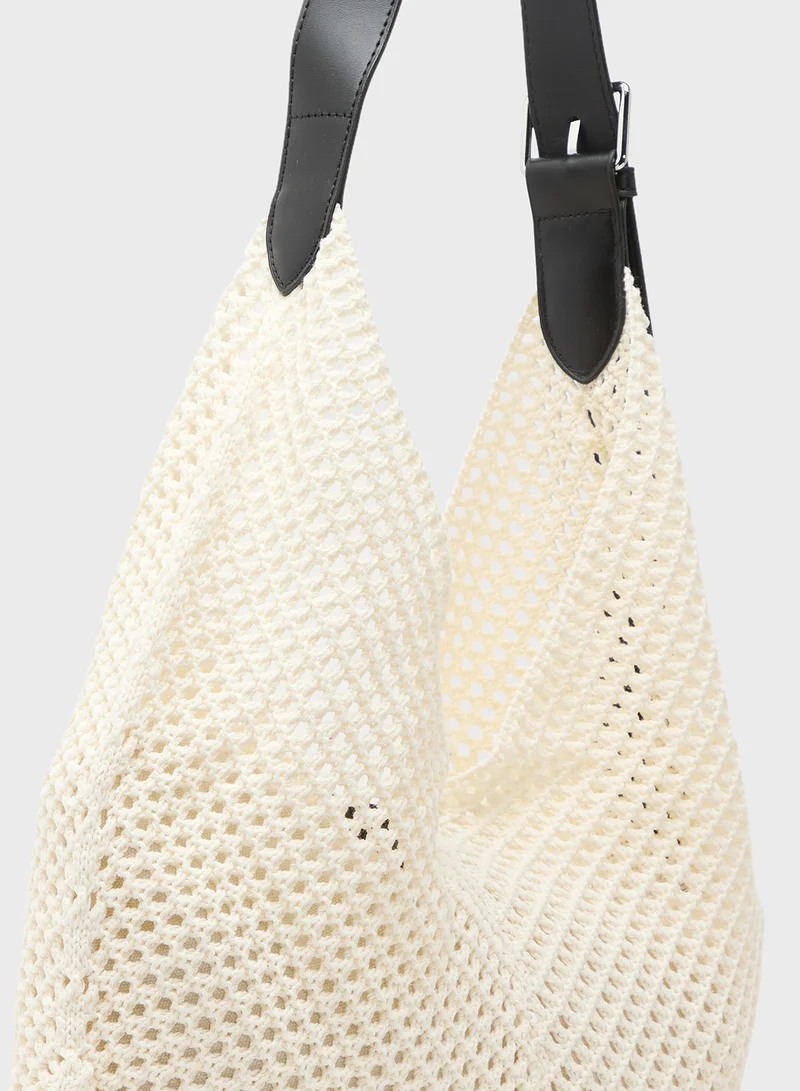 Ginger Raffia Woven Tote