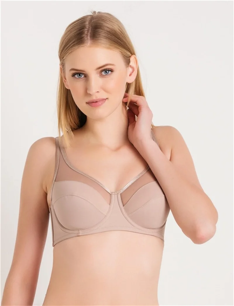 ماجيك فورم 3983 - Non-Sponge Plain Fabric Minimizer Bra