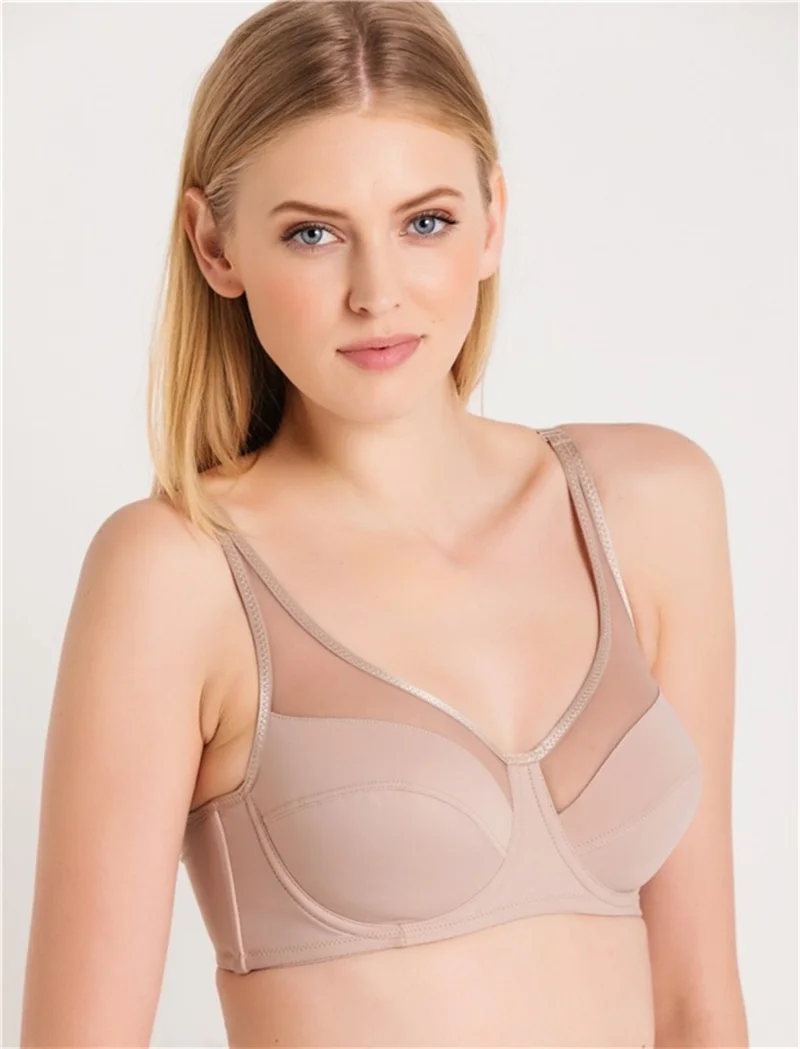 ماجيك فورم 3983 - Non-Sponge Plain Fabric Minimizer Bra