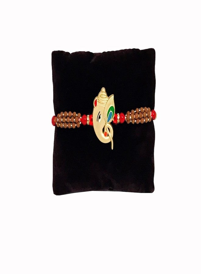 Evisha Ganesh Pair Rakhi Roli Chawal Plate And 2 Kids Cartoon Character LED Rakhi For Brother And Bhabhi | Rakhi Combo-264-Kada40-2LED-T || rakhi || rakhi set || rakhi for brother || rakhi for brother and bhabhi || rakhi combo || bhaiya bhabhi rakhi || rakhi gifts - Image 2