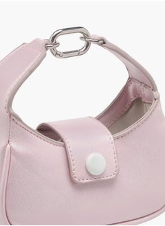 Flora Bella By Shoexpress Girls Solid Crossbody Bag with Detachable Strap and Flap Closure  - Image 4