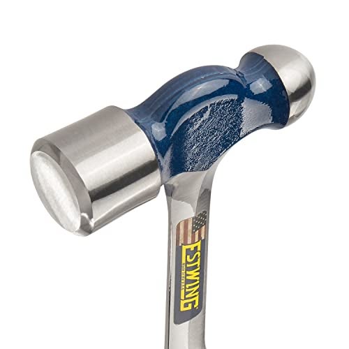 ESTWING Ball Peen Hammer - 24 oz Metalworking Tool with Forged Steel Construction & Shock Reduction Grip - E3-24BP - Image 3