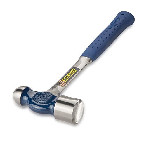 ESTWING Ball Peen Hammer - 24 oz Metalworking Tool with Forged Steel Construction & Shock Reduction Grip - E3-24BP - Image 2