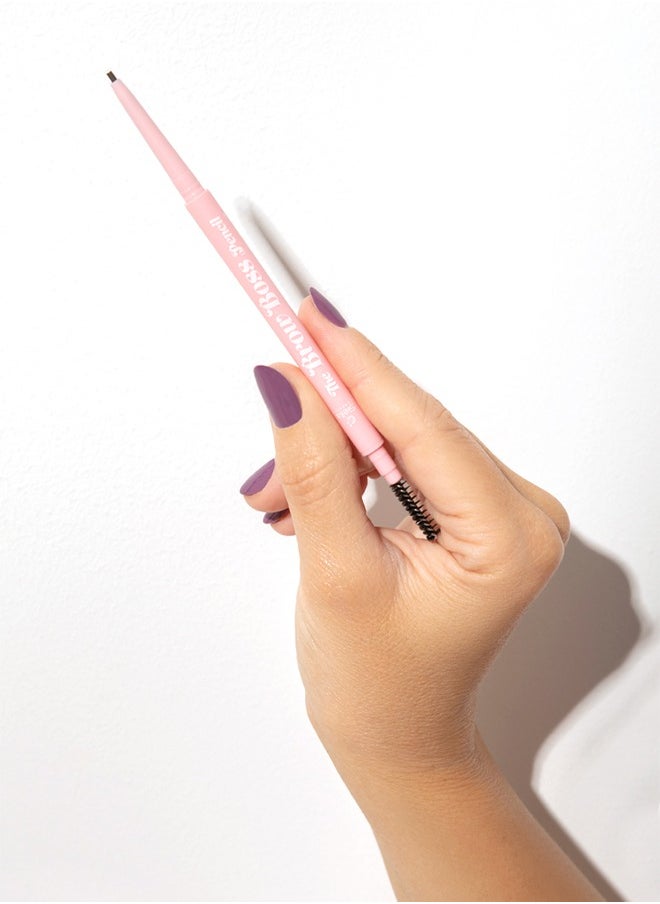 The Brow Boss Waterproof Eyebrow Pencil For Drawing Fine Lines To Give Natural Look Which Lasts For Upto 16 hours Pencil Deep Brown