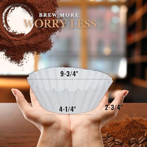 PR1M3 12-Cup Commercial Coffee Filters – Large Size (9.75" x 4.25") | Tall-Wall Basket Style | Fits BUNN & Large Coffee Makers | No Ground Overflow | 500 Count - Image 5