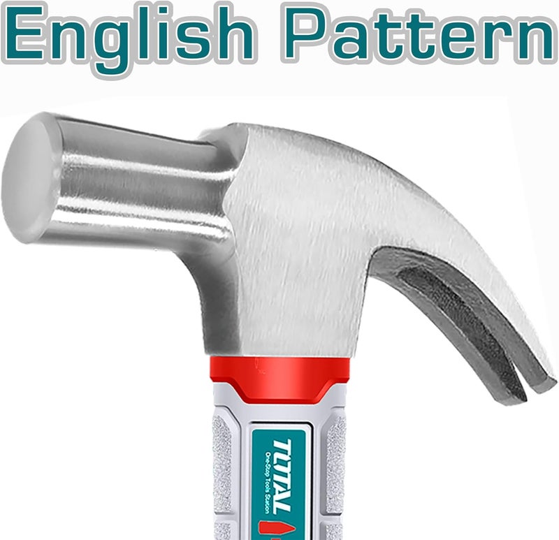 TOTAL Claw Hammer with Fiberglass Handle - Image 4