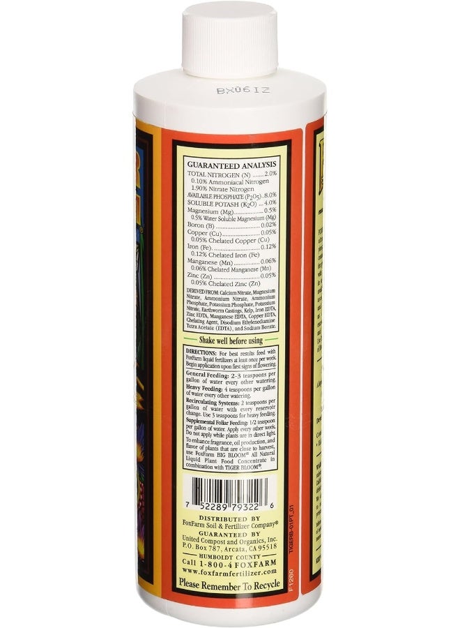 Fox Farm - Tiger Bloom Liquid Concentrate Fertilizer, 1-Pint  - Image 2