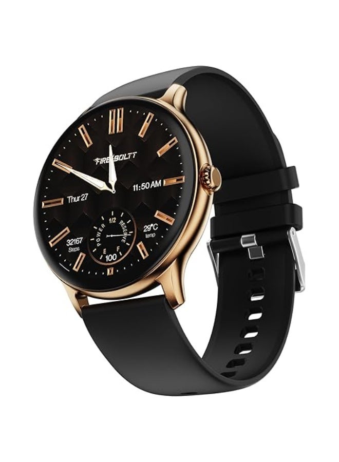 Fire-Boltt Phoenix Pro Round Smart Watch 1.39″ HD Display with Bluetooth Calling, AI Voice Assistant, SpO2 & Heart Rate Monitor, 120+ Sports Modes, IP67 Waterproof Smartwatch for Men & Women - Black - Image 1
