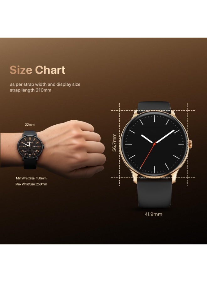Fire-Boltt Phoenix Pro Round Smart Watch 1.39″ HD Display with Bluetooth Calling, AI Voice Assistant, SpO2 & Heart Rate Monitor, 120+ Sports Modes, IP67 Waterproof Smartwatch for Men & Women - Black - Image 4