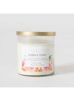 Home Box Aure Myrrh and Tonka Blown Jar Candle with Metal Lid 510 g  - Image 5