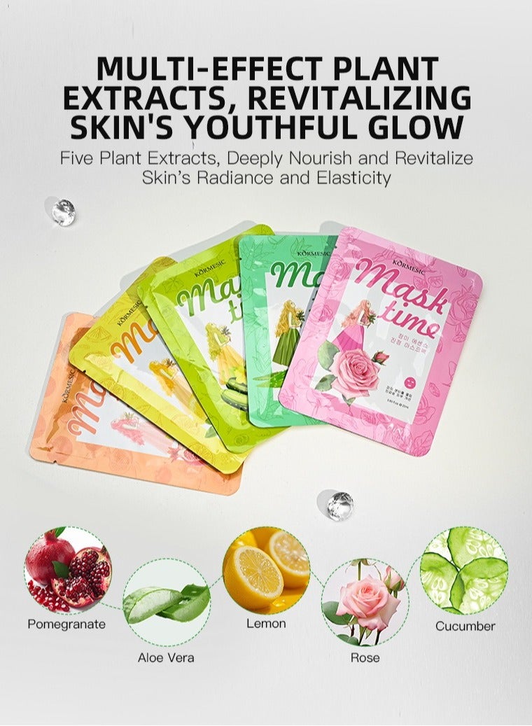Kormesic Lemon Essence Mask - 25ml x 5 Sheets  - Image 5