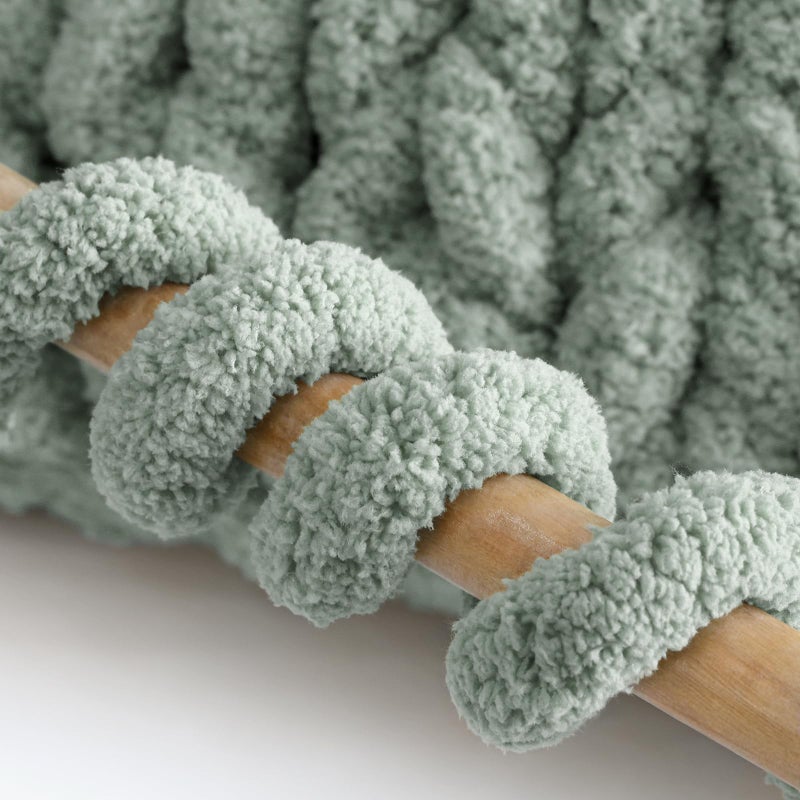 mellobello Jumbo Chenille Chunky Yarn for Crocheting - Super Bulky Fluffy Chunky Yarn for Hand Knitting - Extra Thick Soft Blanket Big Yarns 8 Jumbo Pack (27yds,8 oz Each Skein) - Image 5
