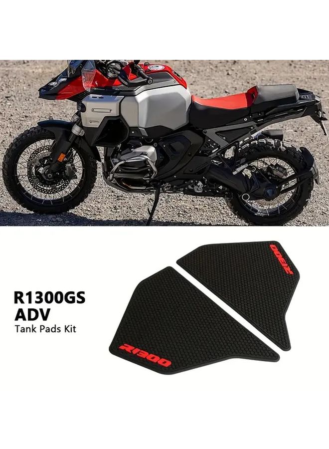 Motorcycle Side Tank Pads Non Slip Fuel Tank Anti Scald Stickers Set Suitable For BMW R 1300 GS Adventure 2024 2025 - Image 1