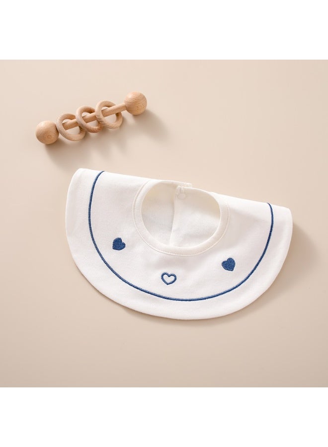 3-Pack Infant Bibs - 360° Rotatable Waterproof Cotton Drool Bibs for Newborns, Anti-Spit Milk Essentials - Image 3