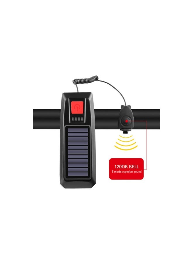 Dreamzon Bike Lights with Phone Holder, LED headlight USB Rechargeable bicycle bracket horn 4 in 1 Bicycle Front Light - Image 2