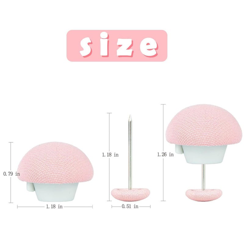 FIKKANI Mushroom Duvet Cover Clips NonSlip Quilt Fasteners Bed Sheet Holding Pins Comforter Fixators with OneKey Unlock AntiMovement Duvet Insert Holders for Bedding Cushions Curtains 16 Pink - Image 2