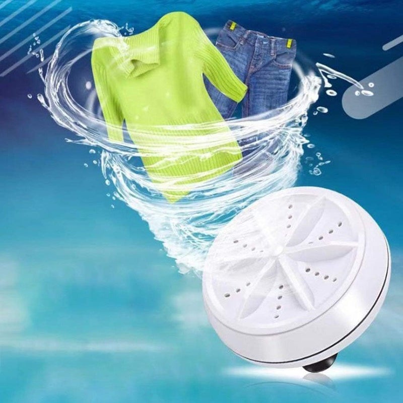Orlenic Portable Mini Washing Machine with Ultrasonic Turbo Cleaning, USB Powered Foldable Washer for Travel, Dorms, Apartments, Baby Clothes, Underwear, Fruits & Vegetables – Compact 1kg Capacity - Image 4