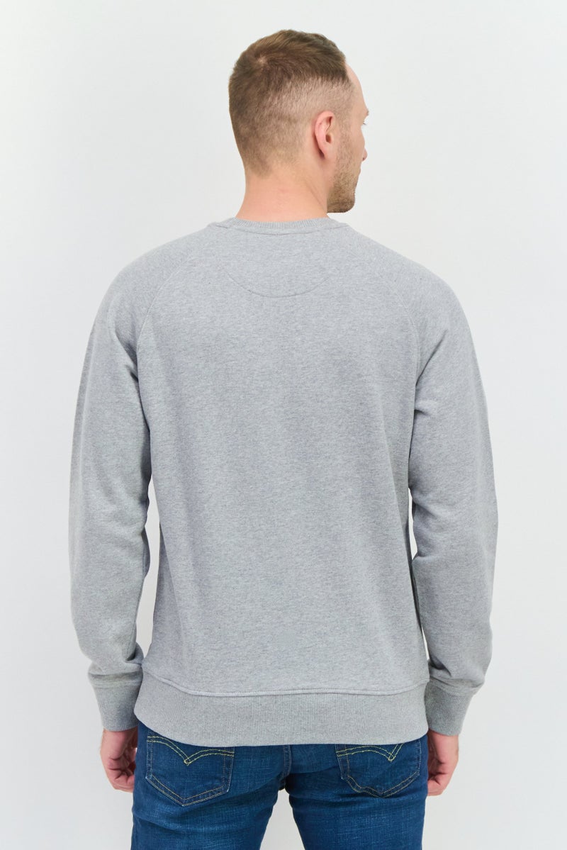 Penfield Men Crew Neck Long Sleeves Embroidered Logo Sweatshirt, Grey - Image 2