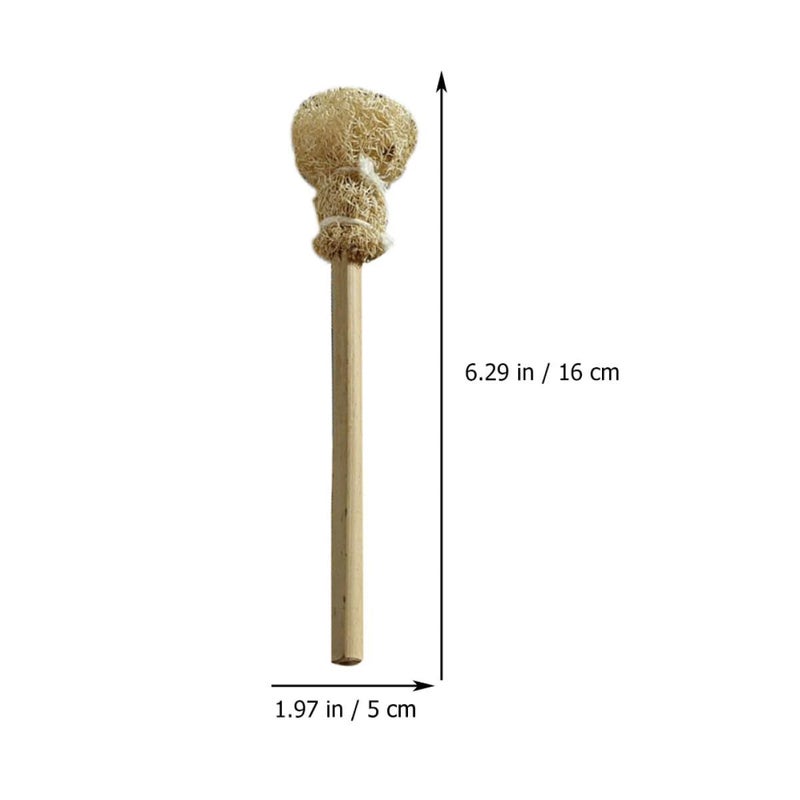 Loofah Sponge Cleaning Brush With Handle for Teacup Teapot and Kitchen Pots - Image 3