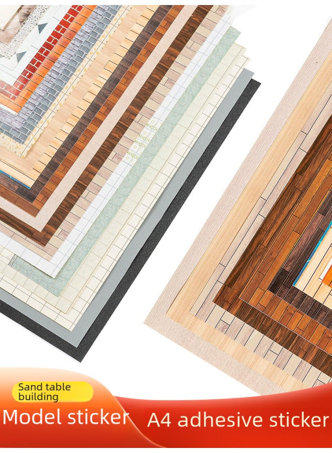 DIY Handmade Architectural Sand Table Model Scene Material With Adhesive Sticker Indoor And Outdoor Floor Wallpaper Self-adhesive Wallpaper-Color:With Adhesive Sticker No. 21 1