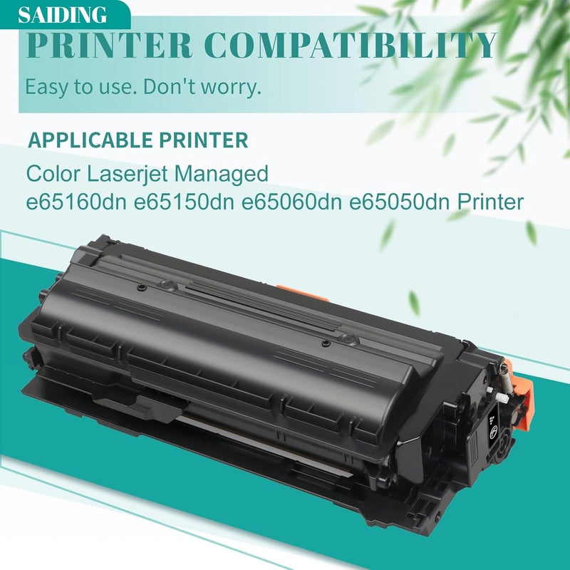 SAIDING W9000MC Black Toner Cartridge High Yield Replacement for Color LaserJet Managed e65160dn e65150dn e65060dn e65050dn Printer. - Image 3