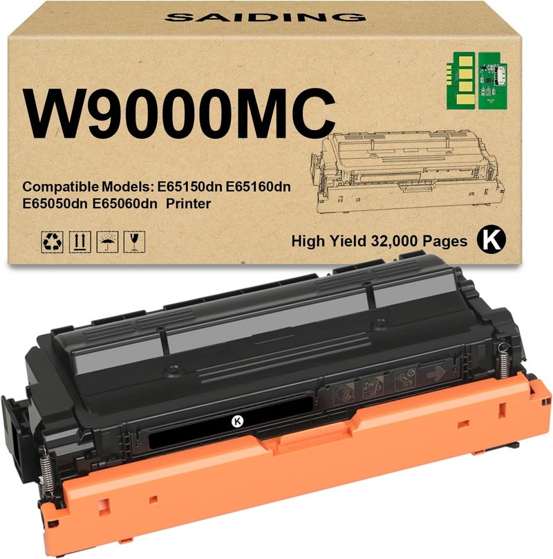 SAIDING W9000MC Black Toner Cartridge High Yield Replacement for Color LaserJet Managed e65160dn e65150dn e65060dn e65050dn Printer. - Image 1