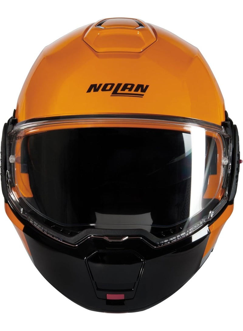 Nolan N120-1 GRAFO ORANGE  GRAY  BLACK GLOSSY Helmet - Image 1