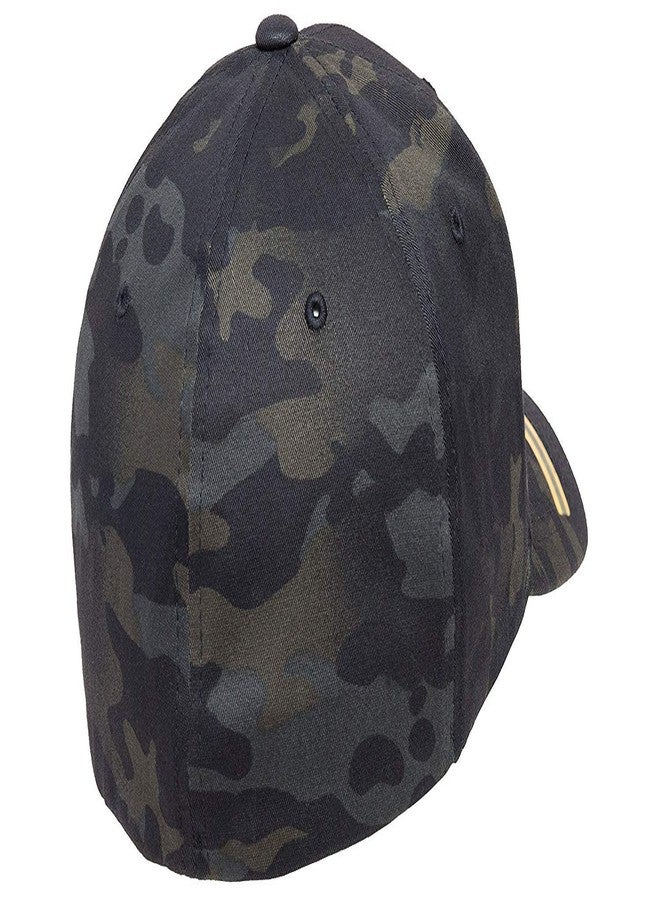 Flexfit Multicam 6 Panel Baseball Cap Officially Licensed Multi-Cam 2 Patterns Black Camo or Green Camo (XXL Fitted (7 5/8" - 8"), Black Multicam) - Image 3
