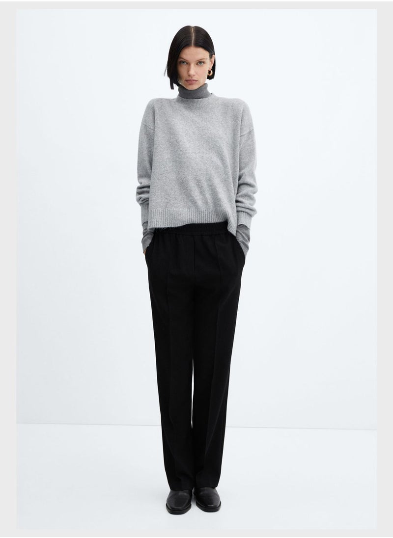 MANGO - High Waist Pants - Image 1