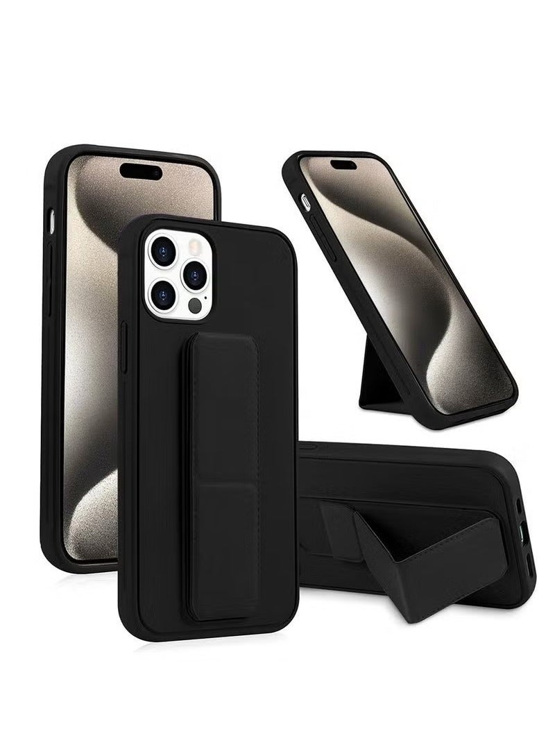 JAJEEK Apple iPhone 15 Pro Max TPU Rubber Silicone Hand Grip Protective Phone Case Cover (MCGHSN) – Shockproof, Anti-Slip Black Soft Rubber Bumper – Durable, Slim, and Lightweight Design – Full Protection for iPhone 15 Pro Max with Precise Cutouts and Comfortable Grip - Image 1